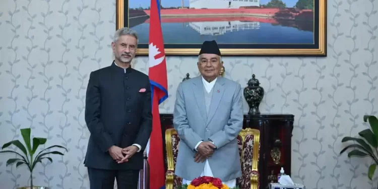 राष्ट्रपति पौडेल र भारतीय विदेशमन्त्री जयशंकरबीच शिष्टाचार भेटवार्ता