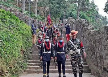 ऐतिहासिक पदमार्गको प्रचारका लागि सेनाको एकीकरण पदयात्रा