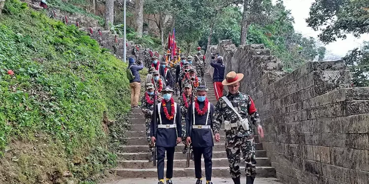 ऐतिहासिक पदमार्गको प्रचारका लागि सेनाको एकीकरण पदयात्रा