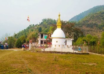 व्यवस्थित गरिँदै गलकोटको उदय रिघा बुद्ध विहार