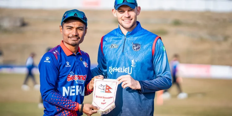 नामिबियासँग टस हारेर पहिला ब्याटिंग गर्दै नेपाल