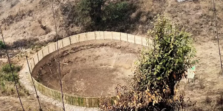 पानीको मुहान संरक्षण गर्न रिचार्ज पोखरी