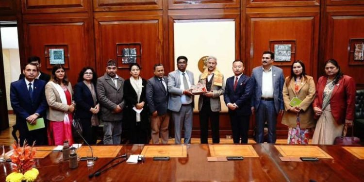 नेपाली सांसदहरुको टोलीले भेट्यो भारतीय विदेशमन्त्री जयशंकर