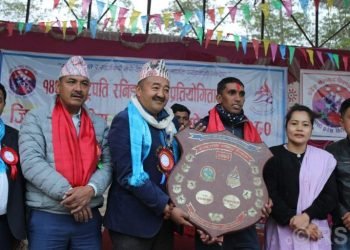 जिल्लास्तरीय राष्ट्रपति रनिङ शिल्ड टेम्केको पोल्टामा