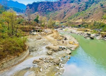बस्ती संरक्षणका लागि कालीगण्डकीमा तटबन्ध