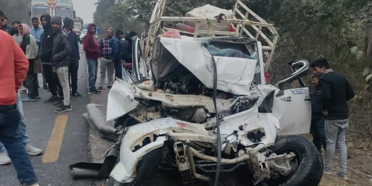 बारामा बोलेरो र ट्रक ठोक्किँदा दुईको मृत्यु, तीन घाइतेमध्ये एकको अवस्था गम्भीर