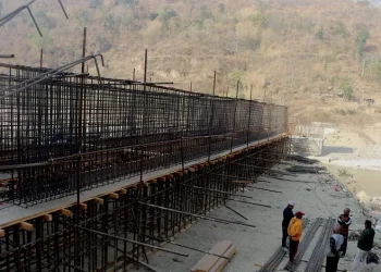 भोजपुरको सुनवालुवा पक्की पुल निर्माण पुनः थालियो