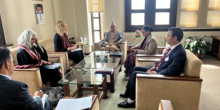 प्रमुख निर्वाचन आयुक्त र युनाइटेड नेसन वुमनका प्रतिनिधिबीच भेटवार्ता