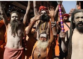 महाशिवरात्रिको अवरमा पशुपति मन्दिर परिसरमा नागा बाबाहरुको प्रवेश