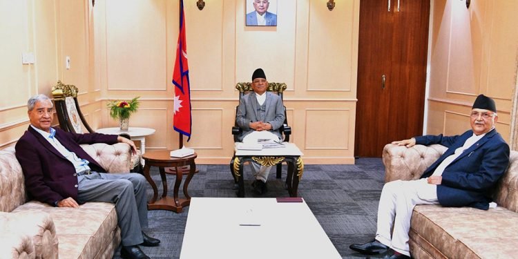 संक्रमणकालीन न्यायबारे प्रधानमन्त्रीद्वारा देउवा र ओलीसँग छलफल