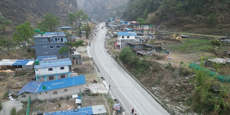 कालीगण्डकी करिडोरः तिप्ल्याङ–पोखरेबगर खण्डमा कालोपत्रे