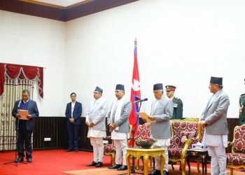 प्रधानमन्त्रीबाट मन्त्रिपरिषद विस्तार, जसपाका दुई मन्त्रीले लिए शपथ