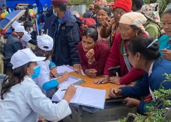 खोटाङमा सञ्चालित बृहत् स्वास्थ्य शिविरबाट छ हजार लाभान्वित