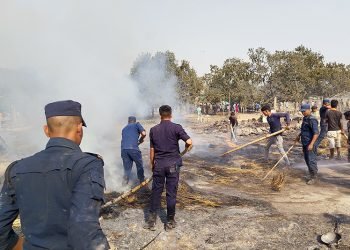 १०० घर जलेपछि ६ घण्टामा नियन्त्रणमा आयो मटिहानीको आगो