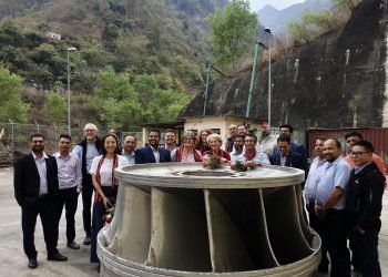 जर्मनी प्रतिनिधिमण्डलद्धारा मध्य मस्र्याङ्दी जलविद्युत आयोजना अवलोकन