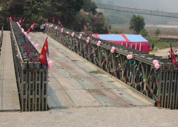 किन्ताङफेदीमा बेली ब्रिज निर्माण