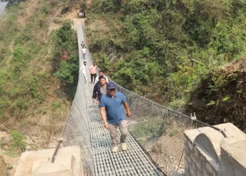 थाप्राङ–तिपाङ जोड्ने पुल निर्माण