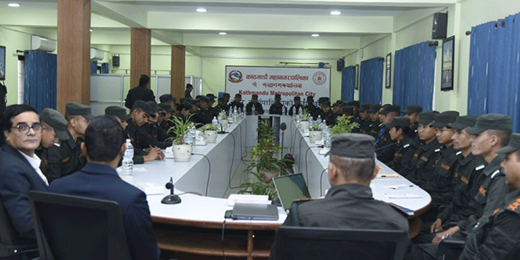 काठमाडौं महानगरले दिन थाल्यो नगर प्रहरीलाई तालिम