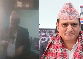 भूमि व्यवस्था विभागका महानिर्देशकलाई कार्यकक्षमै मोसो