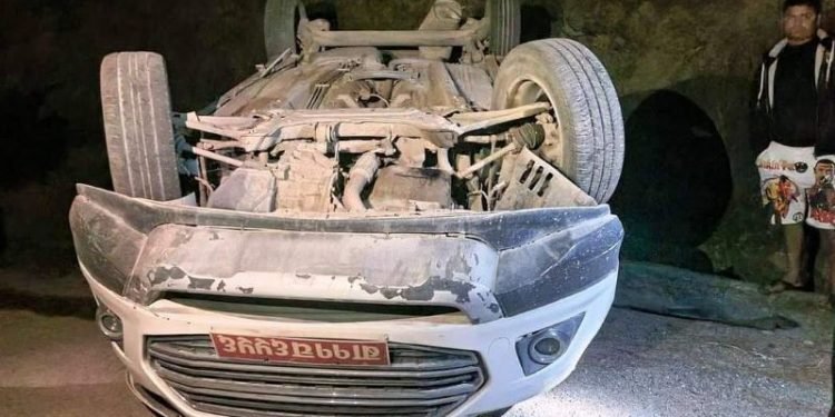 कार दुर्घटनामा उद्योग वाणिज्य संघका अध्यक्ष पौडेलसहित ३ जना घाइते
