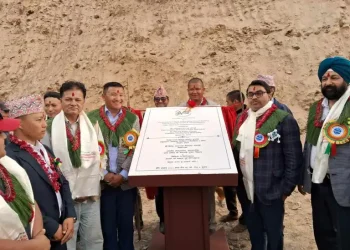 भारतको सहयोगमा बन्ने सङ्खुवासभामा उच्च प्रभाव सामुदायिक विकास परियोजनाको शिलान्यास