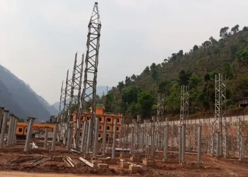 १३२ केभी बुर्तिबाङ सबस्टेशनको काम अन्तिम चरणमा