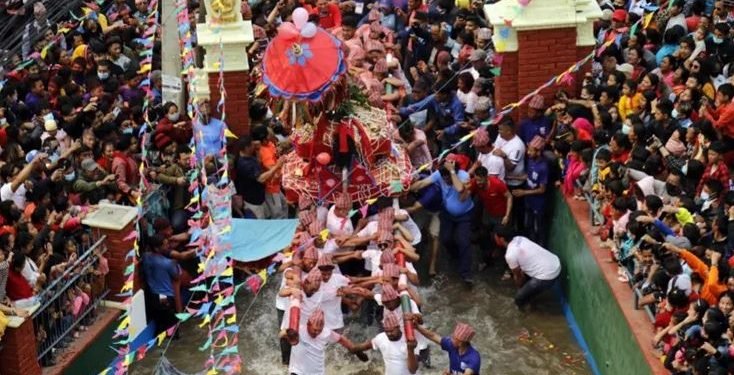 टोखामा तीनदिने ‘पाँहाचह्रे’ जात्रा सुरु