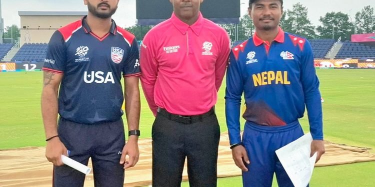 नेपाल र अमेरिकाबीचको वार्म-अप खेल बर्षाले रद्ध