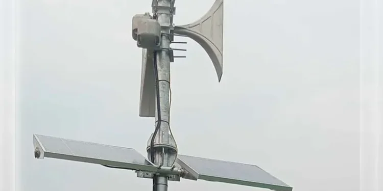 बाढीको पूर्व सूचना दिन साइरन जडान