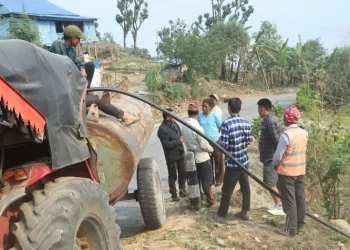 मुहान सुकेपछि ट्याङ्करको पानीमा निर्भर