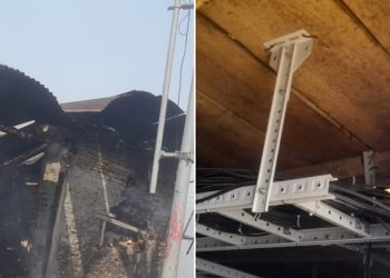 गुल्मीमा आगलागीबाट टेलिकमको टावरमा क्षति