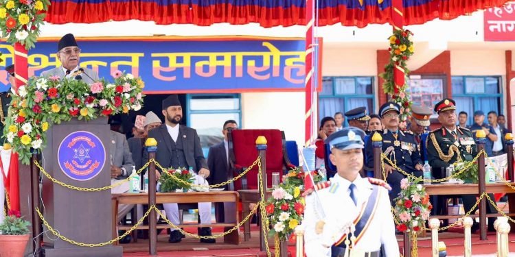 प्रहरीले आफ्नो दायित्वलाई कुशलतापूर्वक निर्वाह गर्दै आएको छ- प्रधानमन्त्री