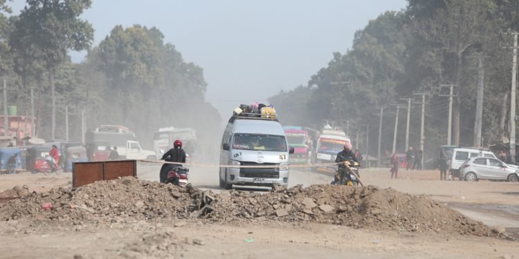 ७ वर्षसम्म सडक निर्माण अलपत्र पारेपछि ठेक्का रद्द