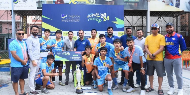 ‘युनिग्लोब फुटसल फ्रेन्जी २०२४’ सम्पन्न, समृद्धि स्कुल प्रथम