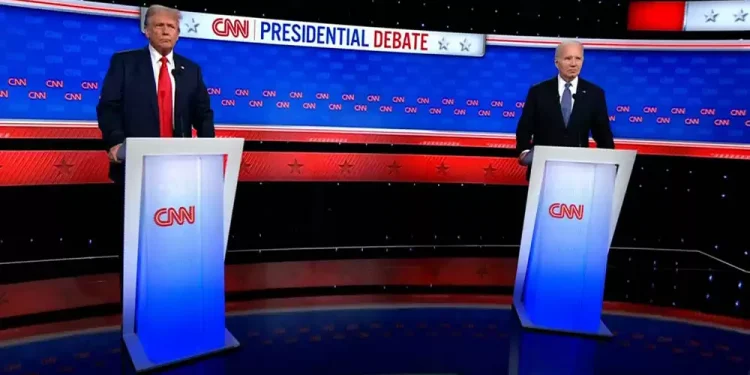 पहिलो राष्ट्रपति बहसमा आमने सामने भए बाइडेन-ट्रम्प
