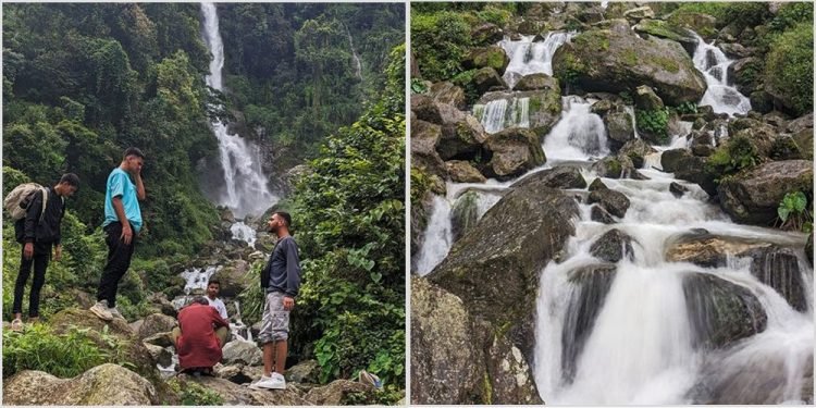 पदमार्ग निर्माणसँगै शिवपुरीको लौके झरनामा पर्यटकको घुइँचो