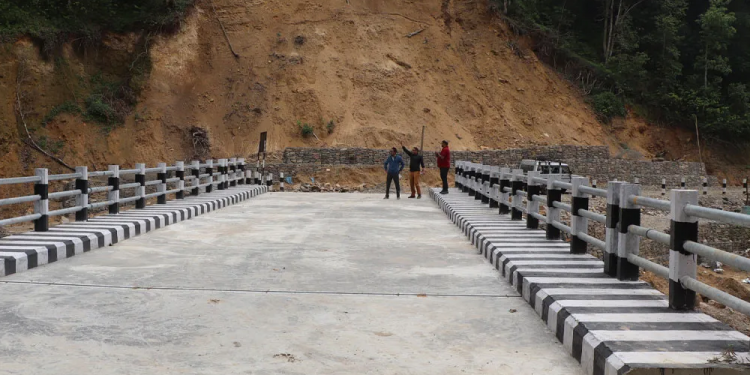 भोजपुरको राउते खोलामा बन्यो पक्की पुल