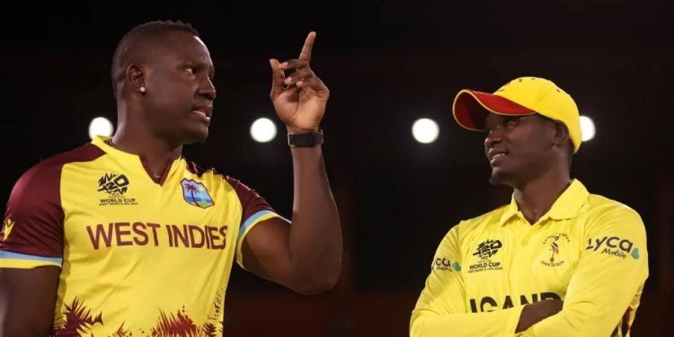 टी-२० विश्वकपः युगान्डाविरुद्ध सुरुमा ब्याटिङ गर्दै वेस्ट इन्डिज