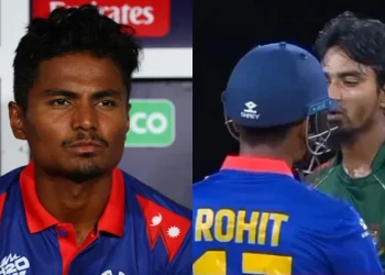 नेपालका कप्तान रोहितसँग झगडा गर्ने बंगलादेशका बलरलाई आईसीसीले लगायो जरिवाना