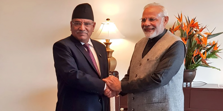प्रधानमन्त्री प्रचण्डले दिए भारतीय समकक्षी मोदीलाई बधाई