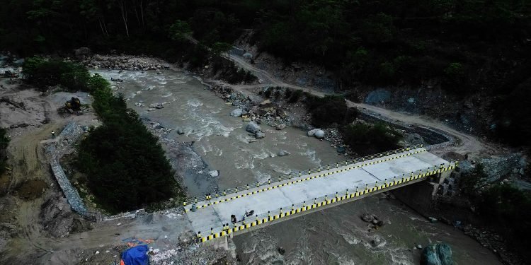 भारवाङमा मोटरेबल पुल निर्माण