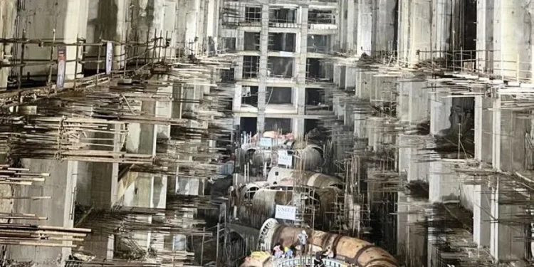 कहाँ पुग्यो अरुण-३ जलविद्युत् आयोजना निर्माण ?