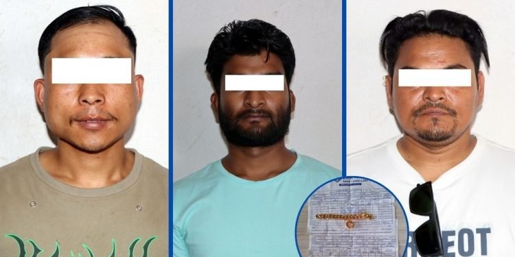 अवैध रुपमा सुनको कारोबार गर्ने तीन जना पक्राउ