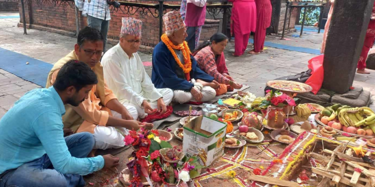 दोलखाको भीमेश्वर मन्दिरमा राष्ट्रपतिको क्षमा पूजा