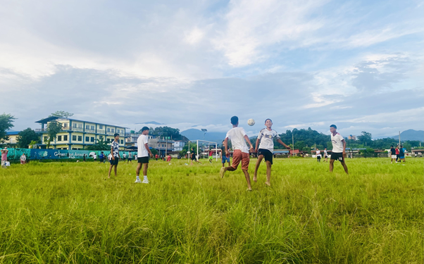 एक करोड अधिक खर्च भएको लेखनाथ रङ्गशाला घाँसेमैदानमा परिणत