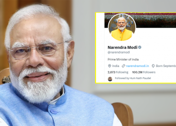 एक्समा विश्वासकै बढी फलो गरिने नेता बने नरेन्द्र मोदी
