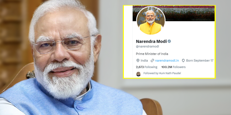 एक्समा विश्वासकै बढी फलो गरिने नेता बने नरेन्द्र मोदी