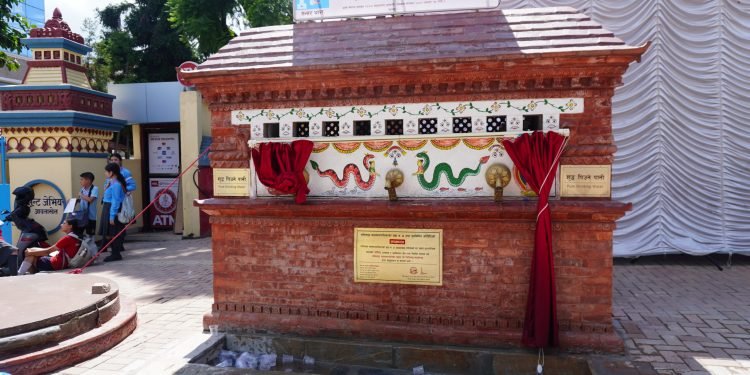 ललितपुरमा पुरातात्विक महत्वको ऐतिहासिक धारा पुन : निर्माण