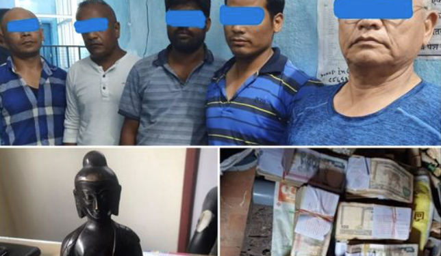 नक्कली सुनको मुर्ति देखाई ठगी गरेको आरोपमा पाँच जना पक्राउ