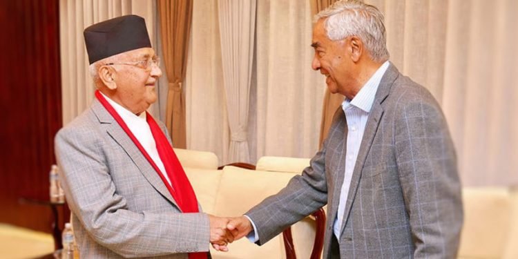 कांग्रेस–एमाले गठबन्धन : सात दलको समर्थन तीन दल विपक्षमा